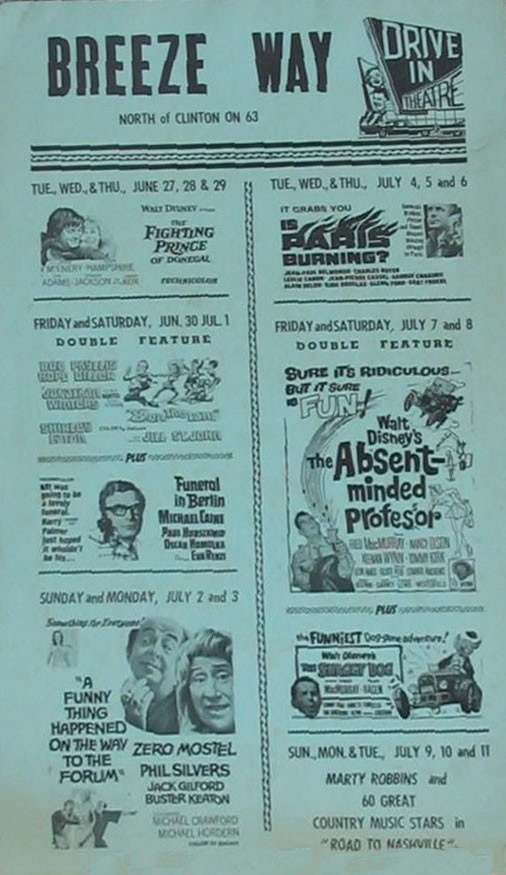 Breeze Way Drive-In - Old Flyer (newer photo)